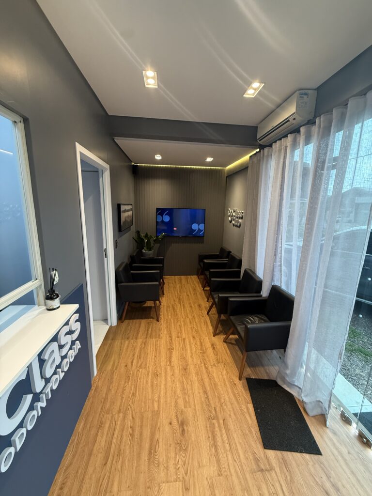 Recepção real da Top Class Odontologia em Lindolfo Collor